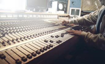 Sound Mixer at Desk