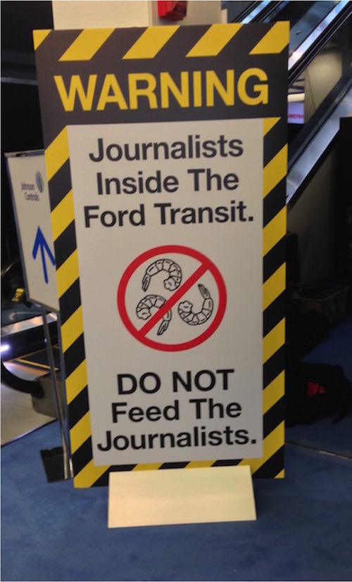 Warning against journalists