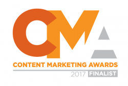 Content Marketing Institute Agency of the Year Finalist 2017 logo - Lush The Content Agency