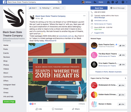 Facebook Live Black Swan 3